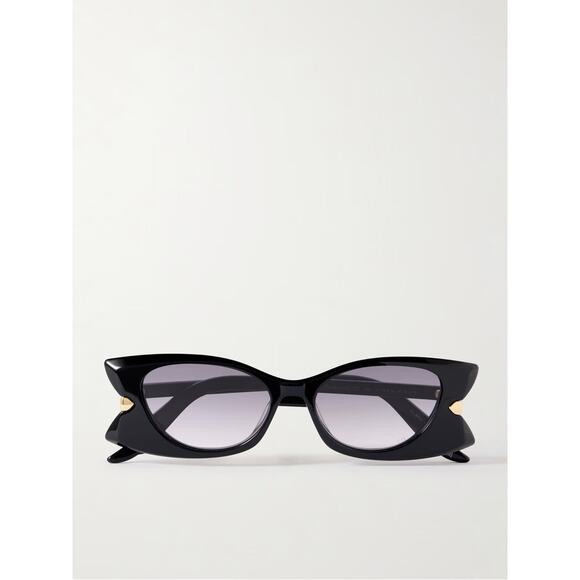 NEW!!! Dior DiorButterfly S2I 10A1 Black Cat-Eye Sunglasses Gold  Authentic main image 4
